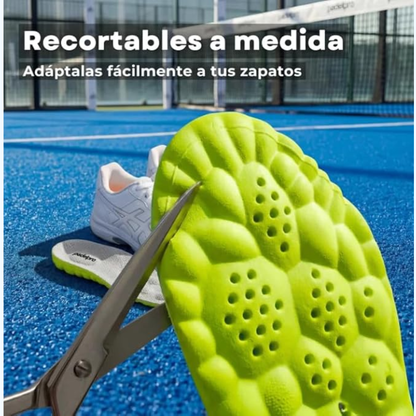 Plantillas esponjosas para mejor comfort.
